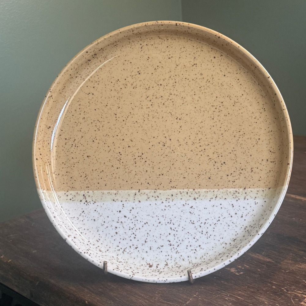 Mikasa Hallkraft Village Potter Taffy JA101 Salad Plate Two Tone Speckled Japan